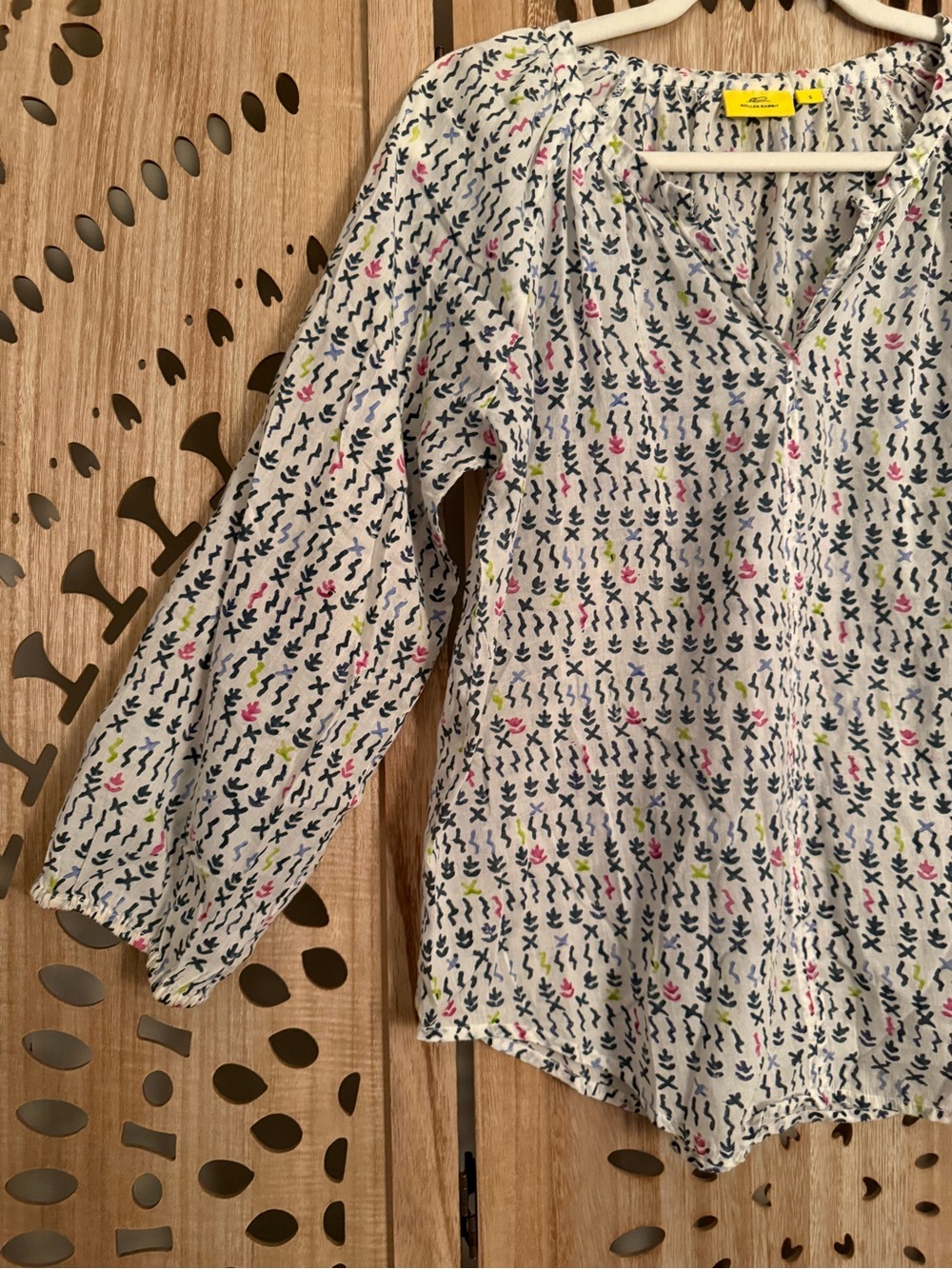 Roller Rabbit Flowy Printed Cotton Top Made In India - Picture 4 of 7